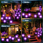 Slyuexu Solar Garden Lights Outdoor Waterproof, 2 Pack 16 LED Swaying Firefly - Image 5