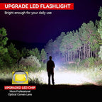 LETMY Tactical Flashlight S2000-2 Pack Bright Military Grade LED Flashlights - Image 2