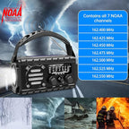 Emergency Radio Hand Crank Solar, AM/FM/SW NOAA Weather Radio Built-in 20000mah - Image 3