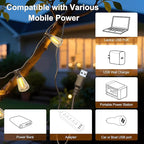 BLIATLUS 25FT Solar String Lights Outdoor Waterproof - Image 9