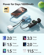 INIU Pocket Size Portable Charger, Ultra Small 10000mAh 45W PD Power Bank - Image 4