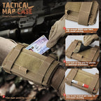 LIVANS Map Case Tactical Arm Sleeve QB Wristband Map Pouch Tactical Armband - Image 2