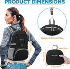 ZOMAKE Ultra Lightweight Packable Backpack 25L, Small Foldable Backpacks Hiking - Image 2