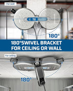 DEWENWILS 30FT Retractable Extension Cord Reel, Ceiling/Wall Mount 16/3 SJTW - Image 4