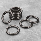 Gkeygo Key Ring Clip, 1 Inch Keychain Rings, 8 Pack Round Carabiner Clip - Image 8