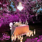 JMEXSUSS 4 Pack Pink Solar Lights, Each 33ft 100 LED Solar String Lights - Image 5