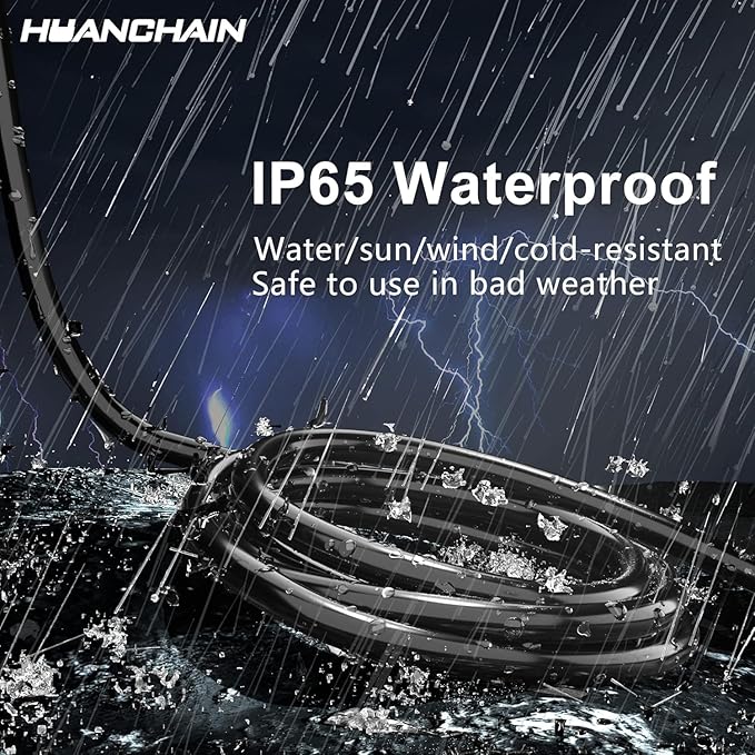 HUANCHAIN 10 FT 2 Pack Outdoor Extension Cord Waterproof, 16/3 Gauge 3 Prong - Image 5