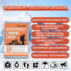 Emergency Mylar Thermal Blankets, Winter Car Emergency & Outdoor Camping - Image 4