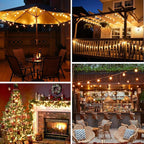 Bosceos 300ft Outdoor G40 LED Globe String Lights Dimmable Waterproof - Image 7
