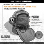 Miramrax Tactical Backpack Military Army Daypack - Image 6