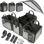 Modular 4-Section XL Trunk Organizer – Car Storage by DURABLEZ