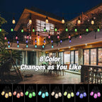 Auroraworld 24FT RGB Outdoor String Lights, Dimmable Color Changing Waterproof - Image 4