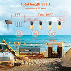 Stright 55FT Solar String Lights Outside Remote Control - Image 2