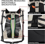 MOUNTAINTOP 35L Hiking Backpack, Lightweight Outdoor Travel Camping Daypack - Image 6