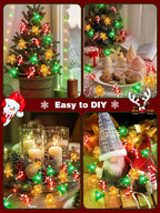 Christmas String Lights Decoration, 10ft 30LED Christmas Tree Gingerbread Man - Image 5