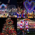 JMEXSUSS 200LED 66Ft Connectable Christmas Lights Indoor Outdoor Clear Wire | - Image 8