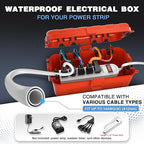 Flemoon Outdoor Electrical Box Waterproof, Medium Weatherproof Electrical Box - Image 2