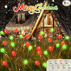 OZS 6Pack Total 48LED Solar Garden Lights Christmas Fairy Outdoor by OZS