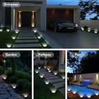 Solar Ground Lights Outdoor, 12 Pack Solar Lights Outdoor Waterproof, Mini Flat - Image 7