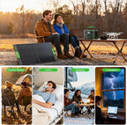 500W Solar Generator with 100W Foldable Solar Panel, Portable Power Station - Image 6