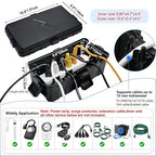 Hrensaw Medium Outdoor Electrical Box, IP54 Waterproof Extension Cord Cover w/6 - Image 2