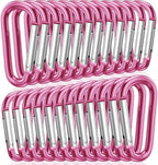 STURME 2" Aluminum D Ring Carabiners Clip D Shape Spring Loaded Gate Small by STURME