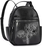 Mini Backpack Purse for Women, Embossed Leather Small Backpack Fashion Travel by BestSeller
