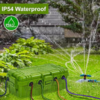 Medium Outdoor Electrical Box, IP54 Waterproof Extension Cord Cover w/ 6 Cable - Image 2