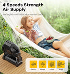 DOWILLDO 30000mAh Portable Battery Powered Camping Fan - - Image 5