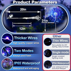 Anordsem Solar Lights Outdoor Decorative: Bendable Copper Wire - Image 4
