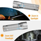 EverBrite Mini Flashlight, Zoomable LED Flash Light, 3 Modes, 3AAA Batteries - Image 7