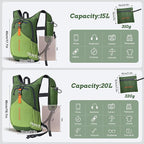 BECOJADDE 20L Small Hiking Backpack - Image 4