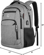 Volher 17 Inch Laptop Backpack, Business Anti Theft Slim Durable Laptops - Image 8