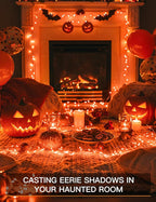 suddus Halloween Lights Battery Operated, 33ft 100 LED Orange String Lights - Image 5