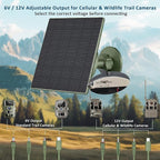 Zivif Solar Panel for Trail Camera, 5W Solar Charger Built-in 5200mAh - Image 5