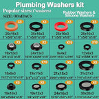 XBVV 37 Size 1075 Pcs Faucet Washers & O-Rings Kit & Plumbing Gasket 3-in-1 - Image 6