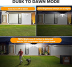 UME 49W 5500LM LED Security Lights Motion Sensor Light Outdoor, 5000K Daylight - Image 5