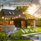 addlon 54 FT Solar String Lights Waterproof, Patio Lights Solar Powered - Image 5