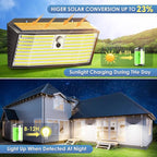 Upgraded Solar Lights Outdoor, 6 Pack 418 LED Motion Sensor Outdoor Lights - Image 3