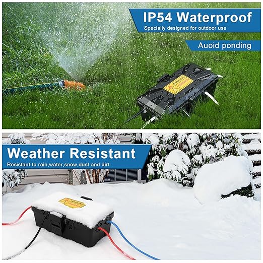 NineLeaf Outdoor Waterproof Electrical Box, IP54 Weatherproof Extension Cord - Image 2