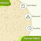 Besezx Canvas Repair Patch, Outdoor Gear Patch, 7.87x5.9 Inches 8PCS, - Image 3