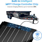 Solar Battery Charger Maintainer, Zuomeng 15W Solar Panel Kit - Image 3