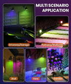 12 Pack - Solar Christmas Lights Outdoor Waterproof, 6 Color Changing - Image 7