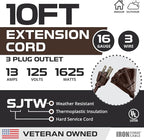 Iron Forge Cable 10ft Brown Outdoor Extension Cord - Image 2