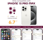 TIESZEN for iPhone 15 Pro Max Case, Compatible - Image 8