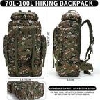 Hiking Backpack for Men 70L/100L Camping Backpack Military Rucksack Molle 3 - Image 2