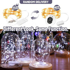12-Pack LED Fairy Lights 7 Feet Battery Powered Waterproof Silver Wire 20 Slim - Image 6