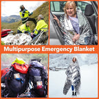 Frocopo 6 Pack Emergency Mylar Blanket, Emergency Blanket Space Blanket - Image 9