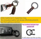 Titanium Alloy Keychain Clip & Leather Loop - Image 7