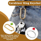 JJUNW 2Pcs Gold Carabiner, Metal Keychain Clip - Image 3